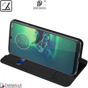 Dux Ducis dirbtinės odos atverčiamas dėklas - juodas (Motorola MOTO G8 PLUS) Dux Ducis dirbtinės odos atverčiamas dėklas - juodas (Motorola MOTO G8 PLUS)